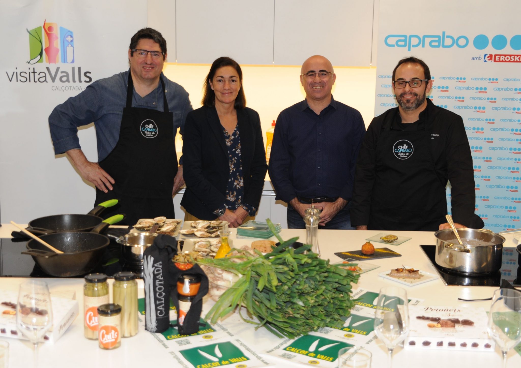 Matsuhisa, de Koy Shunka,  y  Xatruch, de Disfrutar,  en la Jornada Gastronómica del Calçot de Valls